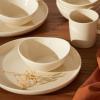 imageSweese 5 Inch Porcelain Small 10 oz Bowls Set of 6 for Dessert  Ice cream  Soup  Rice  Fruits  Small Portions  Microwave Dishwasher and Oven Safe  WhiteBeige