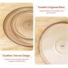 imageSweese Dinner Plates 10 Inch Round Porcelain Plates Dish Set for Lunch Party Wedding Restaurant Microwave Oven Dishwasher Safe Plates Set of 6 Cool Assorted ColorsNeutral
