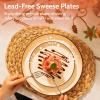 imageSweese Dinner Plates 10 Inch Round Porcelain Plates Dish Set for Lunch Party Wedding Restaurant Microwave Oven Dishwasher Safe Plates Set of 6 Cool Assorted ColorsNeutral