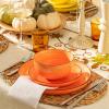 imageSweese Plates and Bowls Sets 18 Piece Dinnerware Set Porcelain Round Dinner Set for 6 Scratch Resistant Dishes Set Dishwasher and Oven Microwave Safe Handpainted Swirl Dishware Sets NeutralAssorted Colors