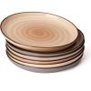 imageSweese Dinner Plates 10 Inch Round Porcelain Plates Dish Set for Lunch Party Wedding Restaurant Microwave Oven Dishwasher Safe Plates Set of 6 Cool Assorted ColorsNeutral