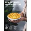 imageSweese 521003 Porcelain Mini Pie Pan Set 65 Inch  12 oz Individual Pie Plate NonStick Pie Dish Round Pie Tins with Ruffled Edge set of 6 Multicolor Cool Assorted ColorWhite