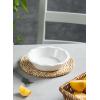 imageSweese 521003 Porcelain Mini Pie Pan Set 65 Inch  12 oz Individual Pie Plate NonStick Pie Dish Round Pie Tins with Ruffled Edge set of 6 Multicolor Cool Assorted ColorWhite