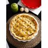 imageSweese 521003 Porcelain Mini Pie Pan Set 65 Inch  12 oz Individual Pie Plate NonStick Pie Dish Round Pie Tins with Ruffled Edge set of 6 Multicolor Cool Assorted ColorWhite