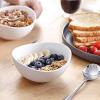 imageSweese 8 Inch Porcelain 42 oz Serving Bowls Set of 4 for Salad  Soup  Snacks  Pasta  Microwave Dishwasher and Oven Safe  WhiteWhite