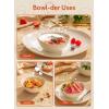 imageSweese 8 Inch Porcelain 42 oz Serving Bowls Set of 4 for Salad  Soup  Snacks  Pasta  Microwave Dishwasher and Oven Safe  WhiteWhite