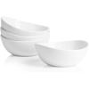 imageSweese 8 Inch Porcelain 42 oz Serving Bowls Set of 4 for Salad  Soup  Snacks  Pasta  Microwave Dishwasher and Oven Safe  WhiteWhite