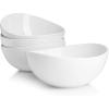 imageSweese 8 Inch Porcelain 42 oz Serving Bowls Set of 4 for Salad  Soup  Snacks  Pasta  Microwave Dishwasher and Oven Safe  WhiteWhite
