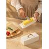 imageSweese Butter Dish with Lid for Countertop  Butter Container  Butter Saver 4oz Beautiful Small Butter Tray for East West Coast Butter Fridge Dishwasher SafeWhite