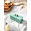 imageSweese Butter Dish with Lid for Countertop  Butter Container  Butter Saver 4oz Beautiful Small Butter Tray for East West Coast Butter Fridge Dishwasher SafeMint Green