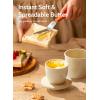 imageSweese French Butter Dish  Butter Crock for Counter with Water Line for Fresh Spreadable Butter  French Butter Keeper with Lid  Housewarming Gift For The One Who Has It All  WhiteNeutral