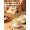 imageSweese French Butter Dish  Butter Crock for Counter with Water Line for Fresh Spreadable Butter  French Butter Keeper with Lid  Housewarming Gift For The One Who Has It All  WhiteLatte White