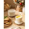 imageSweese French Butter Dish  Butter Crock for Counter with Water Line for Fresh Spreadable Butter  French Butter Keeper with Lid  Housewarming Gift For The One Who Has It All  WhiteLatte White