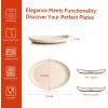imageSweese Oval Serving Platters 145 Inch Beige Porcelain Serving Platters for Party Large Serving Trays Serving Plates for Fish Dish Steak Restaurant Thanksgiving Serving Dish Set of 2Beige