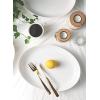 imageSweese Oval Serving Platters 145 Inch White Porcelain Serving Platters for Party Large Oval Serving Trays Serving Plates for Fish Dish Steak Restaurant Dessert Shop Set of 2