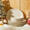imageSweese Porcelain 78 Inch Dessert Plates Set of 6  White Salad Plates Appetizer Plates Small Plates  Dishwasher Microwave Oven Safe Smooth Glaze Scratch ResistantLight Grey