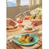 imageSweese Porcelain 78 Inch Dessert Plates Set of 6  White Salad Plates Appetizer Plates Small Plates  Dishwasher Microwave Oven Safe Smooth Glaze Scratch ResistantAzure Dreamscape