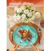 imageSweese Porcelain 78 Inch Dessert Plates Set of 6  White Salad Plates Appetizer Plates Small Plates  Dishwasher Microwave Oven Safe Smooth Glaze Scratch ResistantAzure Dreamscape