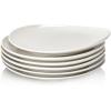 imageSweese Porcelain 78 Inch Dessert Plates Set of 6  White Salad Plates Appetizer Plates Small Plates  Dishwasher Microwave Oven Safe Smooth Glaze Scratch ResistantLight Grey