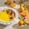imageSweese Porcelain Deep Fluted Pie Dish for Baking  9 inch Porcelain Pie Plate for Apple Quiche Pot Pies Tart  Leaf  BrownWhite