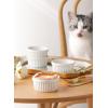 imageSweese Porcelain Souffle Dishes Ramekins  8 Ounce for Souffle Creme Brulee and Ice Cream  Set of 6 TurquoiseWhite