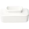 imageSweese Butter Dish with Lid for Countertop French Butter Keeper to Leave On Counter with Water Line Porcelain Butter Dish Butter Holder and Container Great for Kitchen Farmhouse Decor White12512550 Inch
