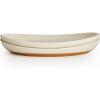 imageSweese Oval Serving Platters 145 Inch Beige Porcelain Serving Platters for Party Large Serving Trays Serving Plates for Fish Dish Steak Restaurant Thanksgiving Serving Dish Set of 2Beige