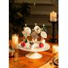 imageSweese 10Inch Porcelain Cake Stand Round Dessert Stand Cupcake Stand for Birthday Parties Weddings Baby Shower and Other Events White10 x 10 x 35