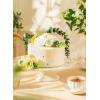 imageSweese 10Inch Porcelain Cake Stand Round Dessert Stand Cupcake Stand for Birthday Parties Weddings Baby Shower and Other Events White126