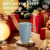imageSweese 15 OZ Porcelain Tea Mug with Infuser and Lid Loose Leaf Tea Cup Gifts for Tea Lover Bluish GreyBluish Grey