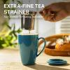 imageSweese 15 OZ Porcelain Tea Mug with Infuser and Lid Loose Leaf Tea Cup Gifts for Tea Lover Bluish GreySteel Blue