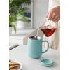imageSweese 20 OZ Porcelain Tea Mug with Infuser and Lid Loose Leaf Tea Cup Gifts for Tea Lover  Mint GreenSea Blue