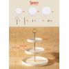 imageSweese 3 Tier Cupcake Stand White Porcelain Cake Stand Dessert Stand Tiered Serving Trays for Parties105