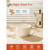 imageSweese Porcelain 22oz Large Coffee Mugs Set of 4 Large Soup Mug with Handles Perfect for Coffee Tea Hot Chocolate Microwave Safe WhiteWhite