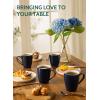 imageSweese Porcelain Coffee Mugs  16 Ounce Top to the Rim for Coffee Latte Tea Cocoa Set of 4 YellowNavy