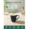 imageSweese Porcelain Coffee Mugs  16 Ounce Top to the Rim for Coffee Latte Tea Cocoa Set of 4 YellowNavy