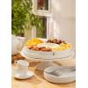imageSweese Porcelain Divided Serving Dishes Relish Tray Serving Bowls for Parties  Perfect for Chips and Dip Veggies Candy and Snacks WhiteWhite