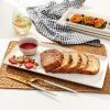 imageSweese Rectangular Porcelain Platters Serving Trays for Parties  138 Inch Set of 4 WhiteWhite