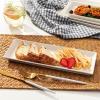 imageSweese Rectangular Porcelain Platters Serving Trays for Parties  138 Inch Set of 4 WhiteWhite