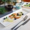 imageSweese Rectangular Porcelain Platters Serving Trays for Parties  138 Inch Set of 4 WhiteWhite