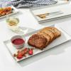 imageSweese Rectangular Porcelain Platters Serving Trays for Parties  138 Inch Set of 4 WhiteWhite