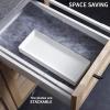 imageSweese Rectangular Porcelain Platters Serving Trays for Parties  138 Inch Set of 4 WhiteWhite