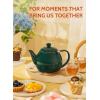 imageSweese Teapot Porcelain Tea Pot with Stainless Steel Infuser Blooming ampamp Loose Leaf Teapot  27ounce LilacDark Green
