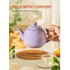 imageSweese Teapot Porcelain Tea Pot with Stainless Steel Infuser Blooming ampamp Loose Leaf Teapot  27ounce LilacPurple