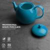 imageSweese Teapot Porcelain Tea Pot with Stainless Steel Infuser Blooming ampamp Loose Leaf Teapot  27ounce LilacSteel blue