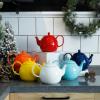 imageSweese Teapot Porcelain Tea Pot with Stainless Steel Infuser Blooming ampamp Loose Leaf Teapot  27ounce LilacYellow