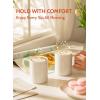 imageSweese White Coffee Mug Porcelain 11 Oz Coffee Mugs Set of 6 Ceramic Coffee Cups with Handle for Coffee Tea Cocoa Cappuccino Latte and Mulled DrinksWhite