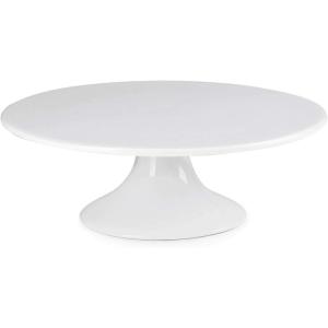 imageSweese 10Inch Porcelain Cake Stand Round Dessert Stand Cupcake Stand for Birthday Parties Weddings Baby Shower and Other Events White10 x 10 x 35