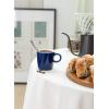 imageSweese 35oz Porcelain Espresso Cups Set of 4 Mini Coffee Mugs Demitasse Cups  WhiteNavy