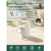 imageSweese 35oz Porcelain Espresso Cups Set of 4 Mini Coffee Mugs Demitasse Cups  WhiteWhite